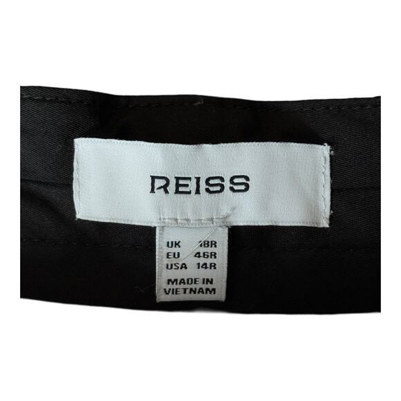 Reiss Sienna Sparkle Tapered Trousers pants gold size 14 - Picture 6 of 6